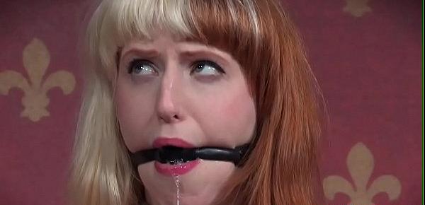  Ginger sub whipped and spanked by maledom